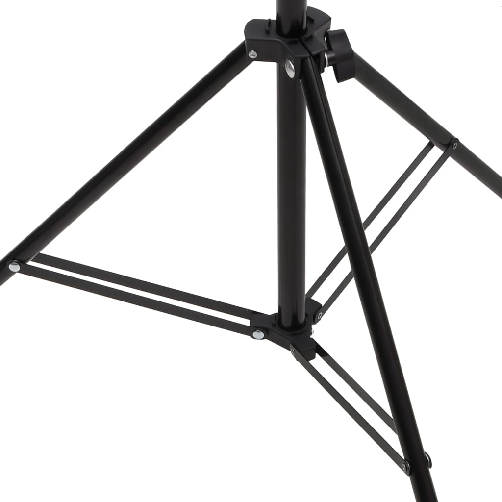 Fekete háttér állvány t-alakú 201x60x(70-200) cm Fekete háttér állvány t-alakú 201x60x(70-200) cm
