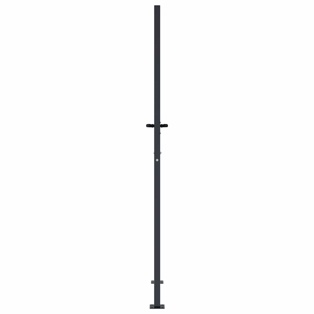Antracit színű acél, bambusz mintás kerti kapu 100x175 cm