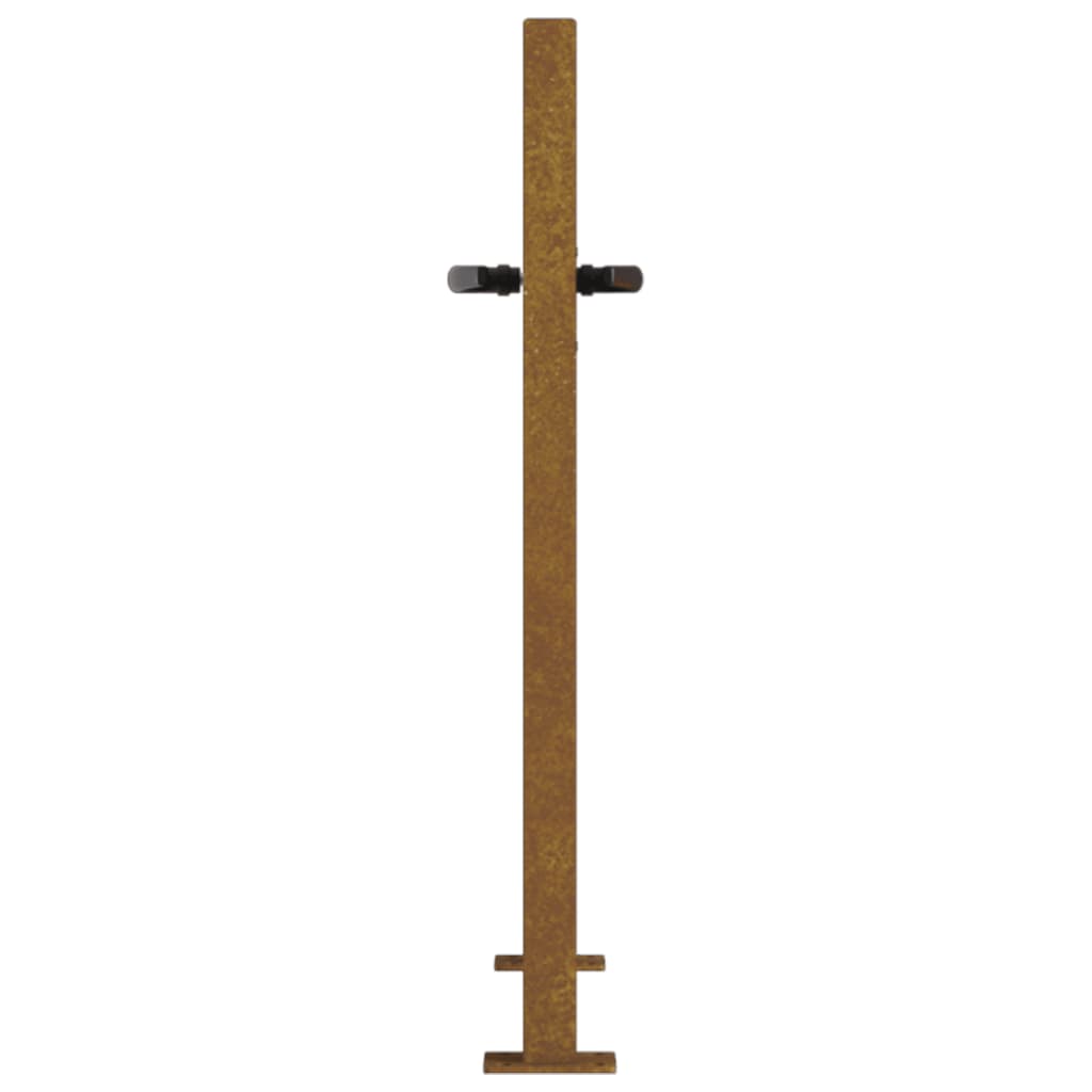 Famintás corten acél kerti kapu 105 x 80 cm