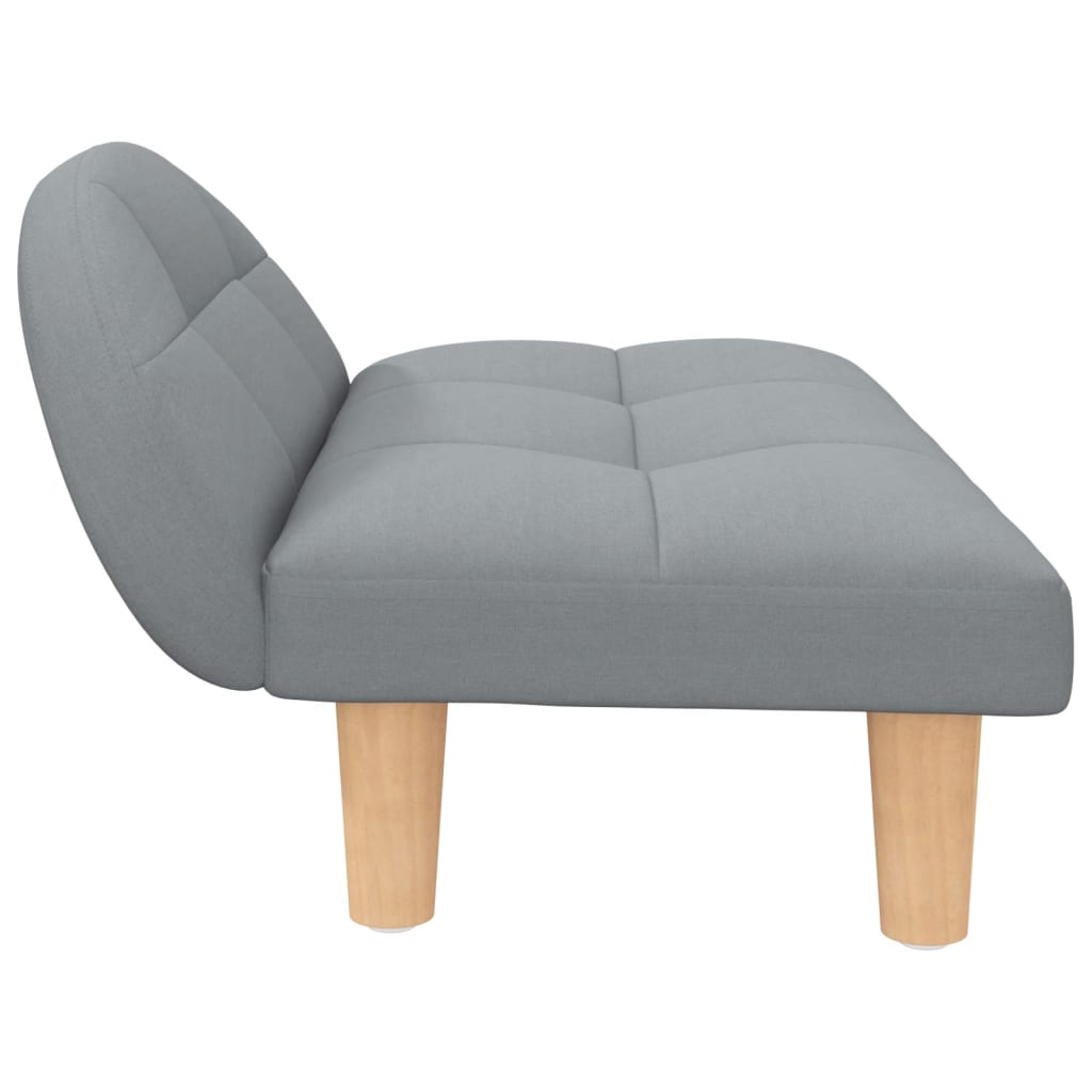 Világosszürke szövet kutyaágy 70 x 52 x 30 cm