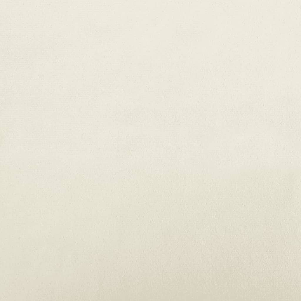 Krémszínű bársony kutyaágy hosszabbítóval 100 x 50 x 30 cm