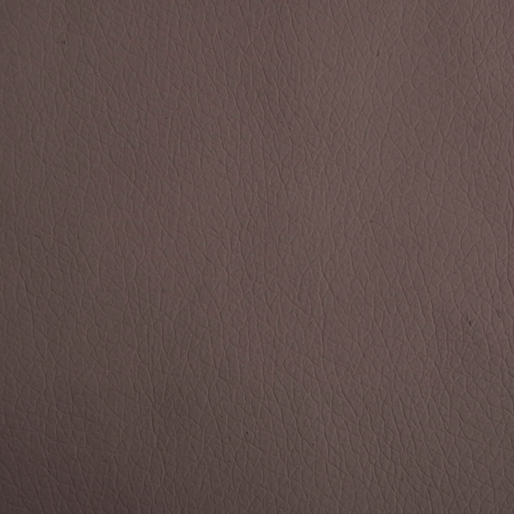 Barna műbőr kutyaágy hosszabbítóval 100 x 50 x 30 cm