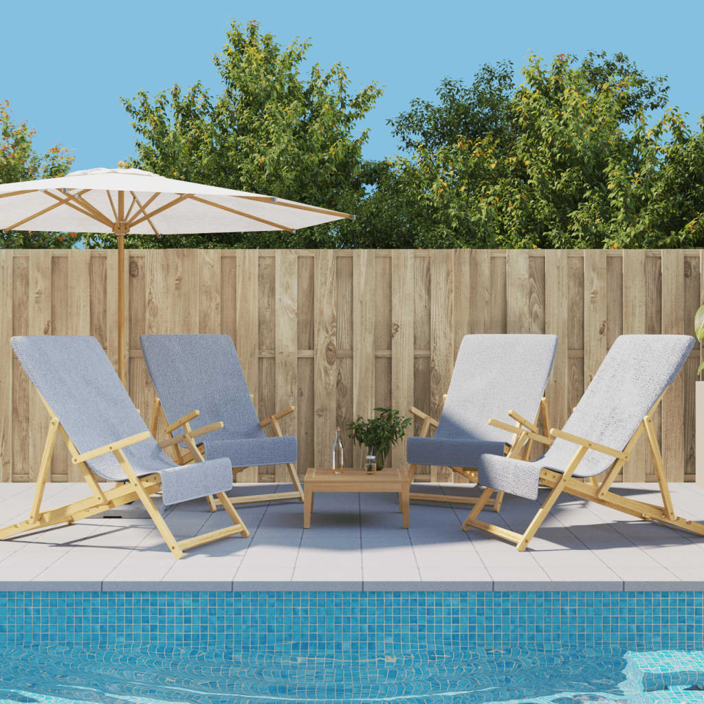 4 db szürke 400 gsm szövet strandtörölköző 60 x 135 cm