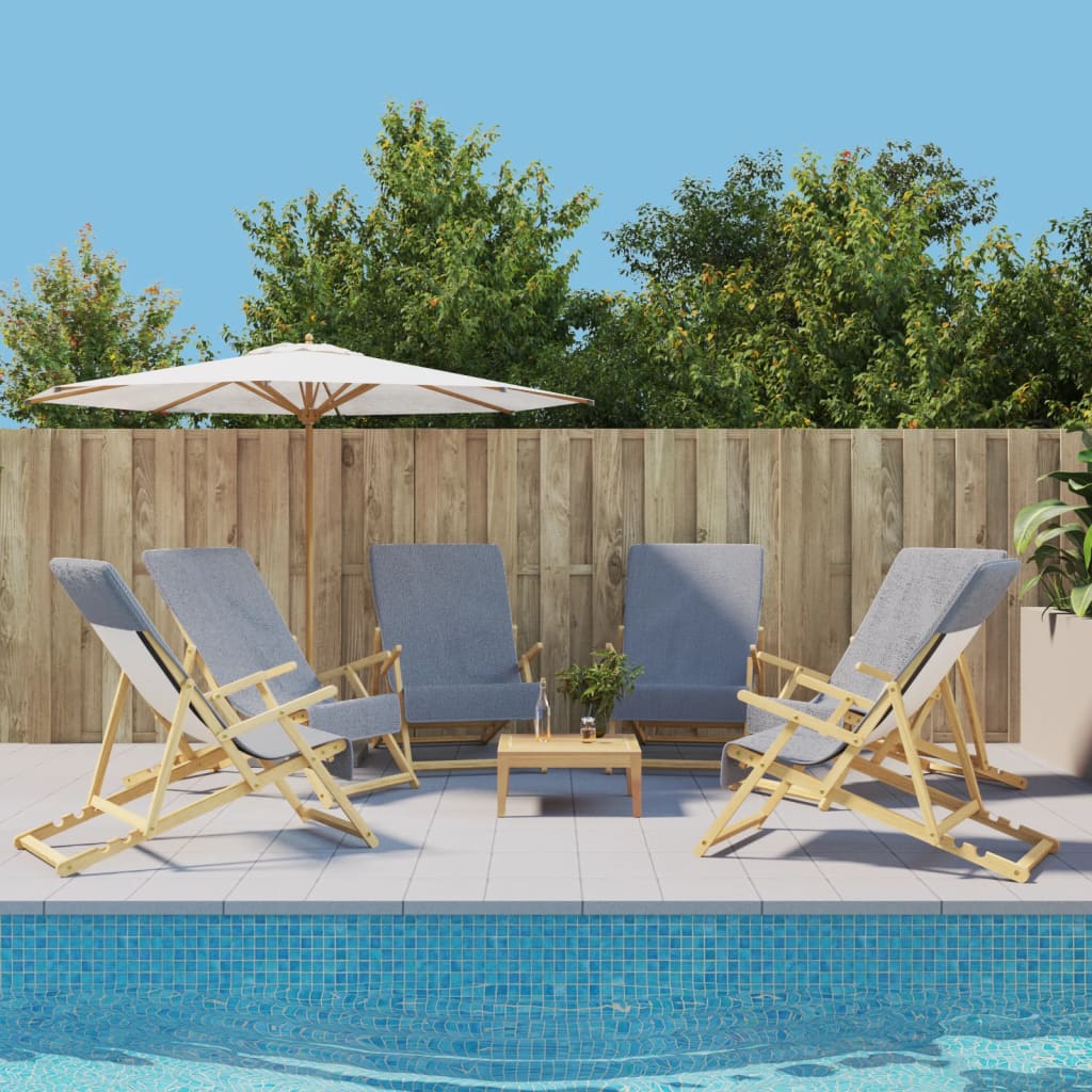 6 db szürke 400 gsm szövet strandtörölköző 60 x 135 cm