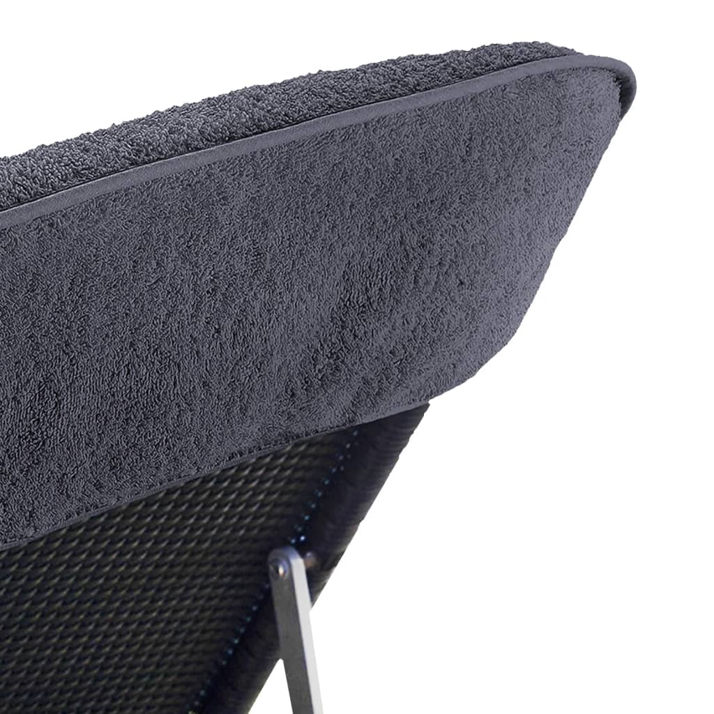 6 db antracitszürke 400 gsm szövet strandtörölköző 60 x 135 cm