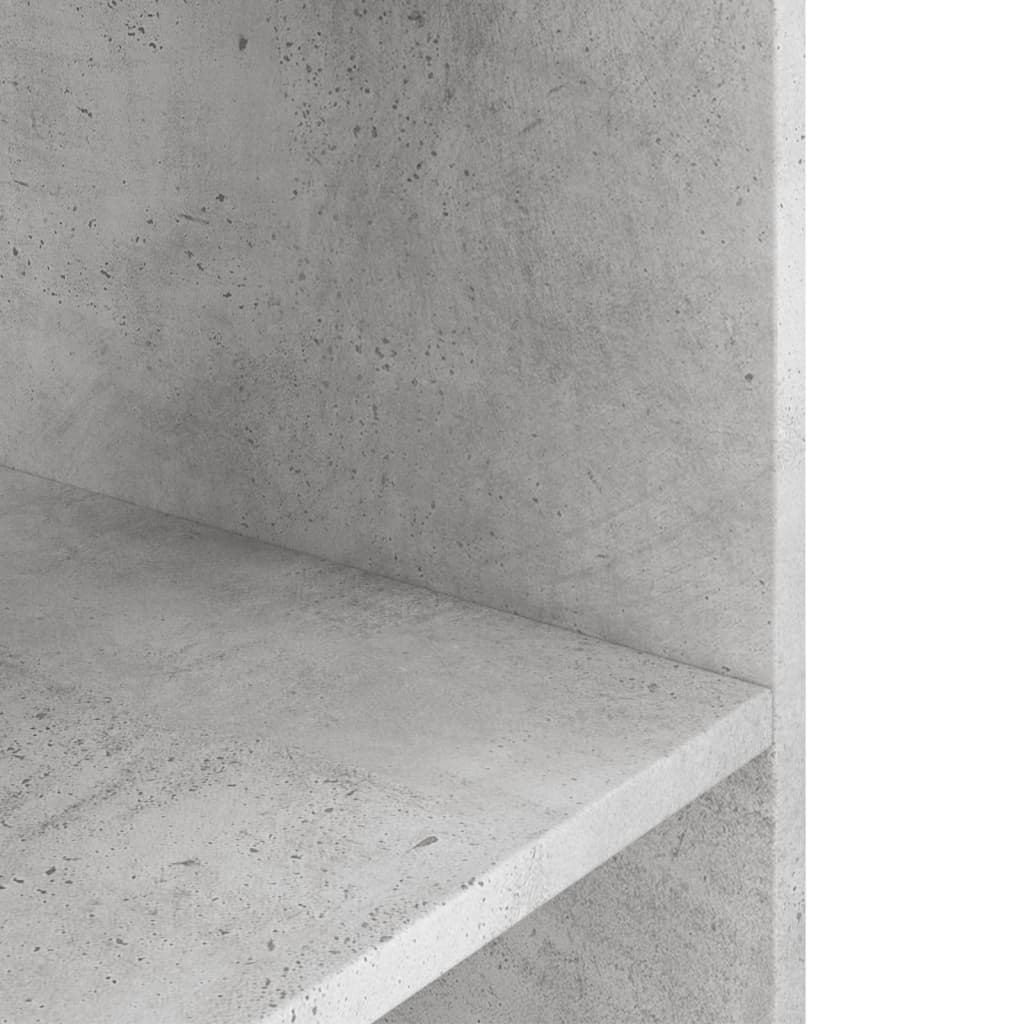 Betonszürke szerelt fa akváriumi állvány 100x40x60 cm