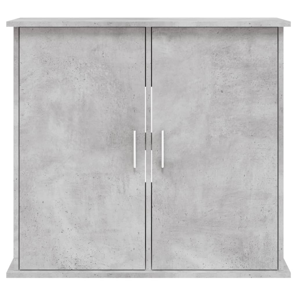 Betonszürke szerelt fa akváriumi állvány 81x36x73 cm