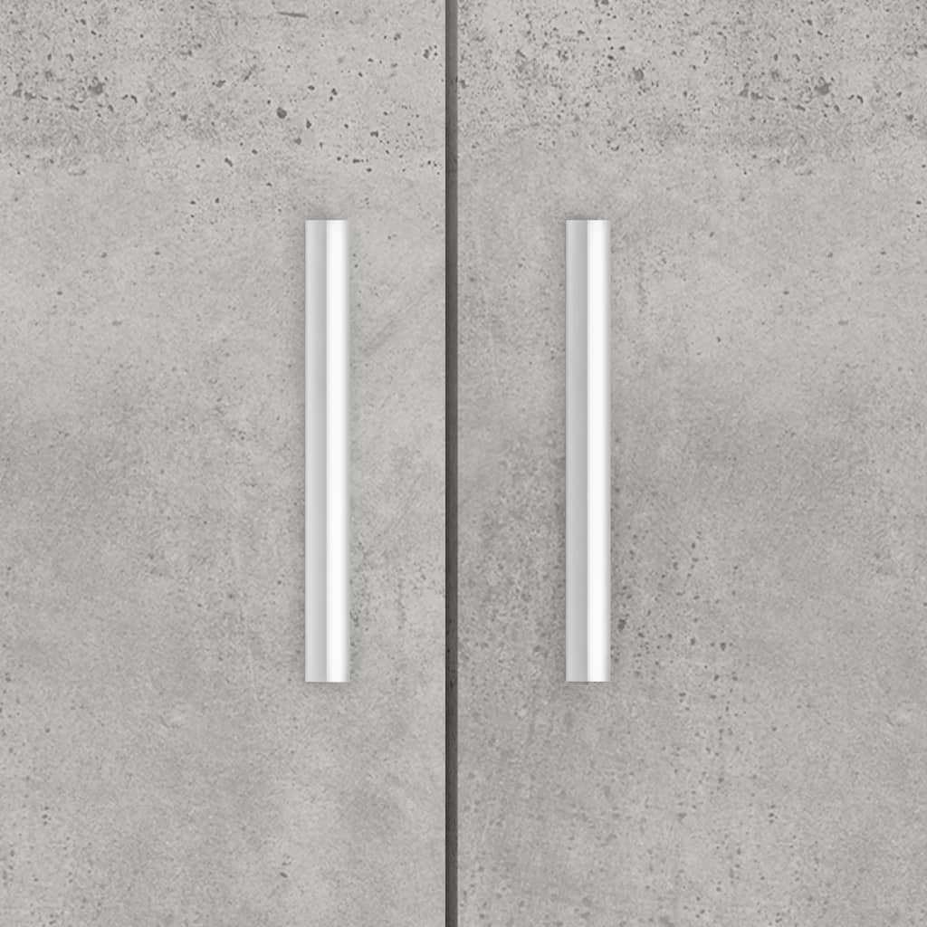 Betonszürke szerelt fa akváriumi állvány 81x36x73 cm