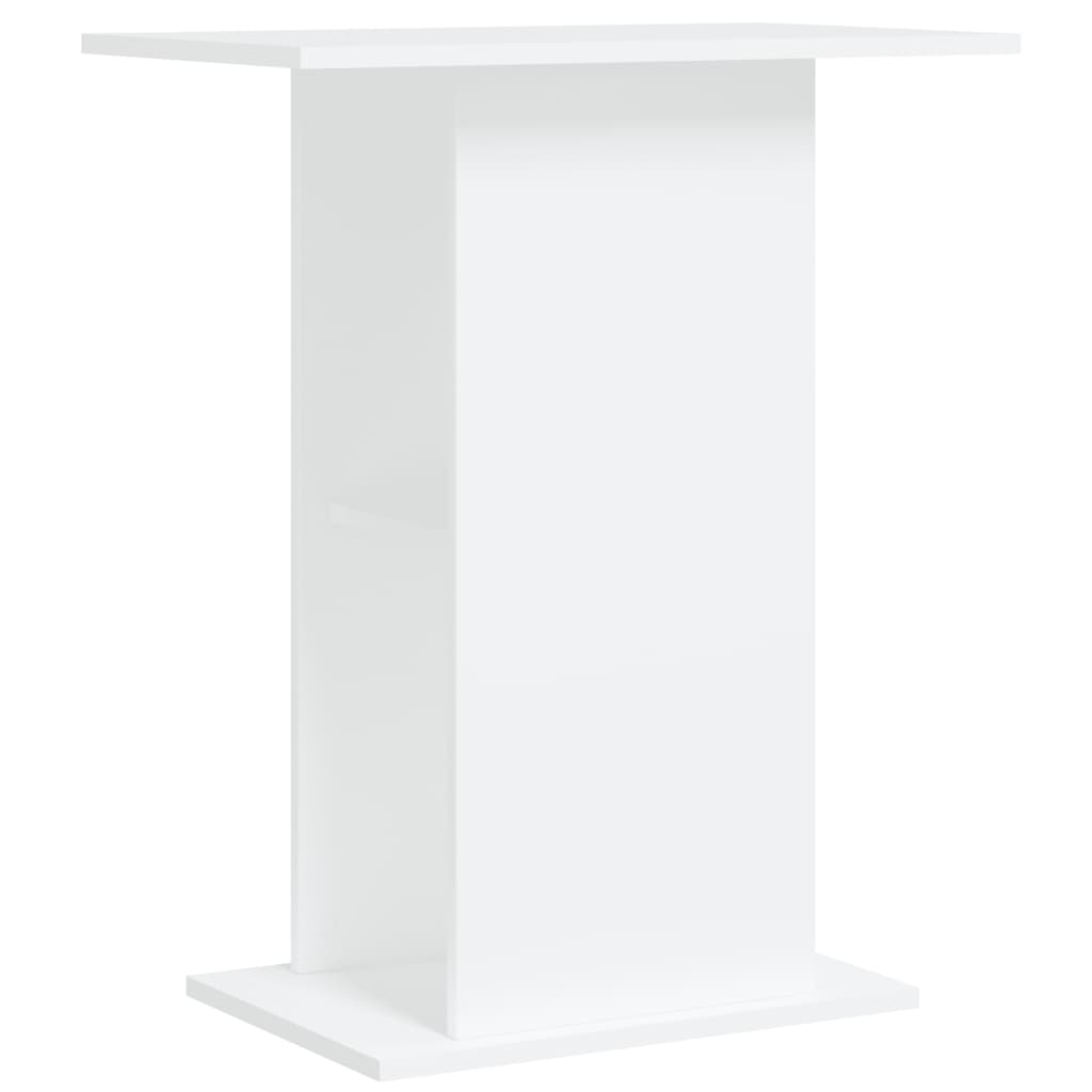 Fehér szerelt fa akváriumi állvány 60,5x36x72,5 cm