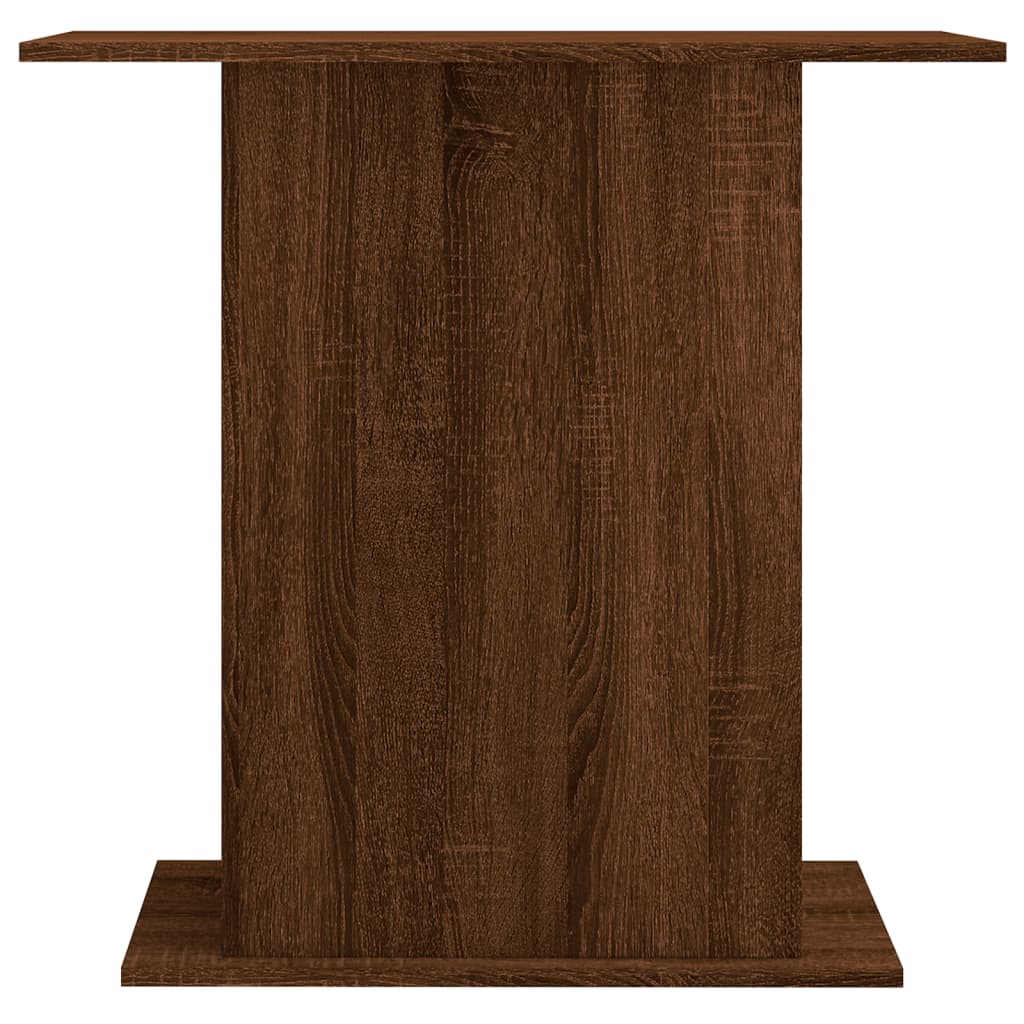 Barna tölgyszínű szerelt fa akváriumi állvány 36x75x72,5 cm