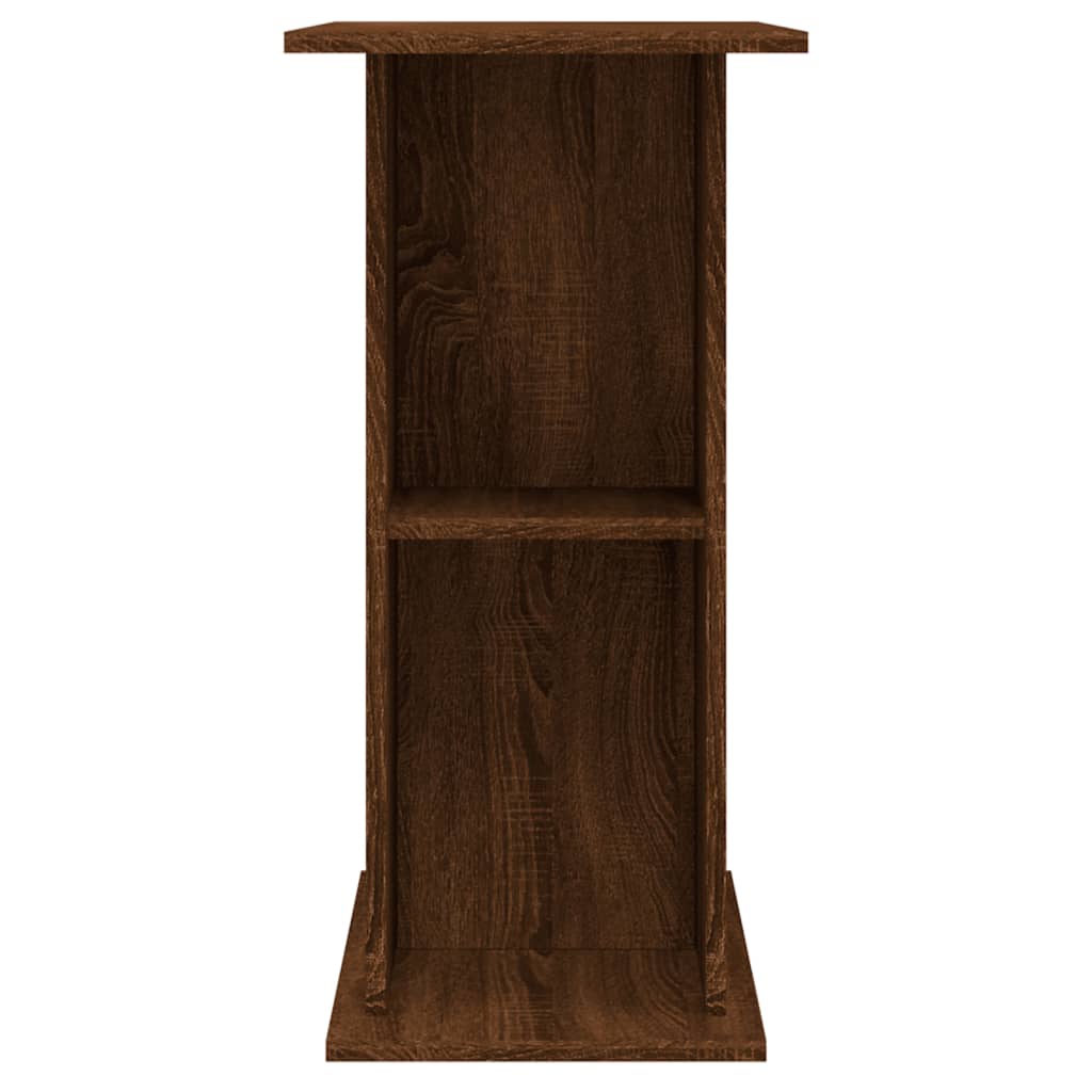 Barna tölgyszínű szerelt fa akváriumi állvány 36x75x72,5 cm