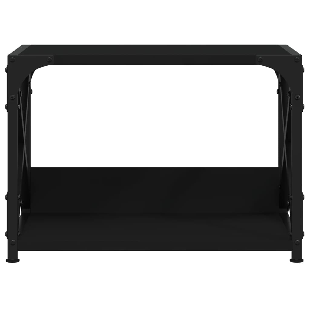 2-szintes fekete szerelt fa nyomtatóállvány 44 x 26 x 31,5 cm 2-szintes fekete szerelt fa nyomtatóállvány 44 x 26 x 31,5 cm
