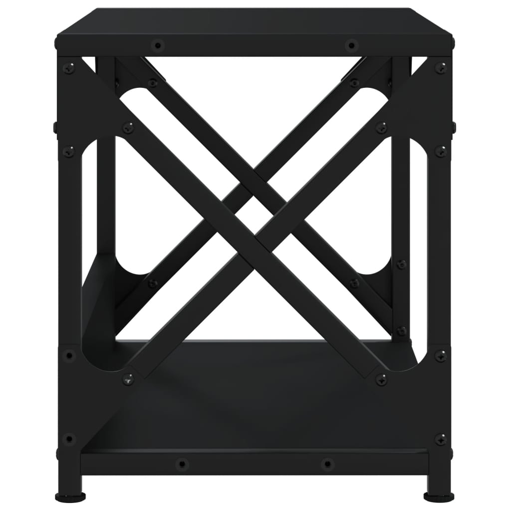 2-szintes fekete szerelt fa nyomtatóállvány 44 x 26 x 31,5 cm 2-szintes fekete szerelt fa nyomtatóállvány 44 x 26 x 31,5 cm