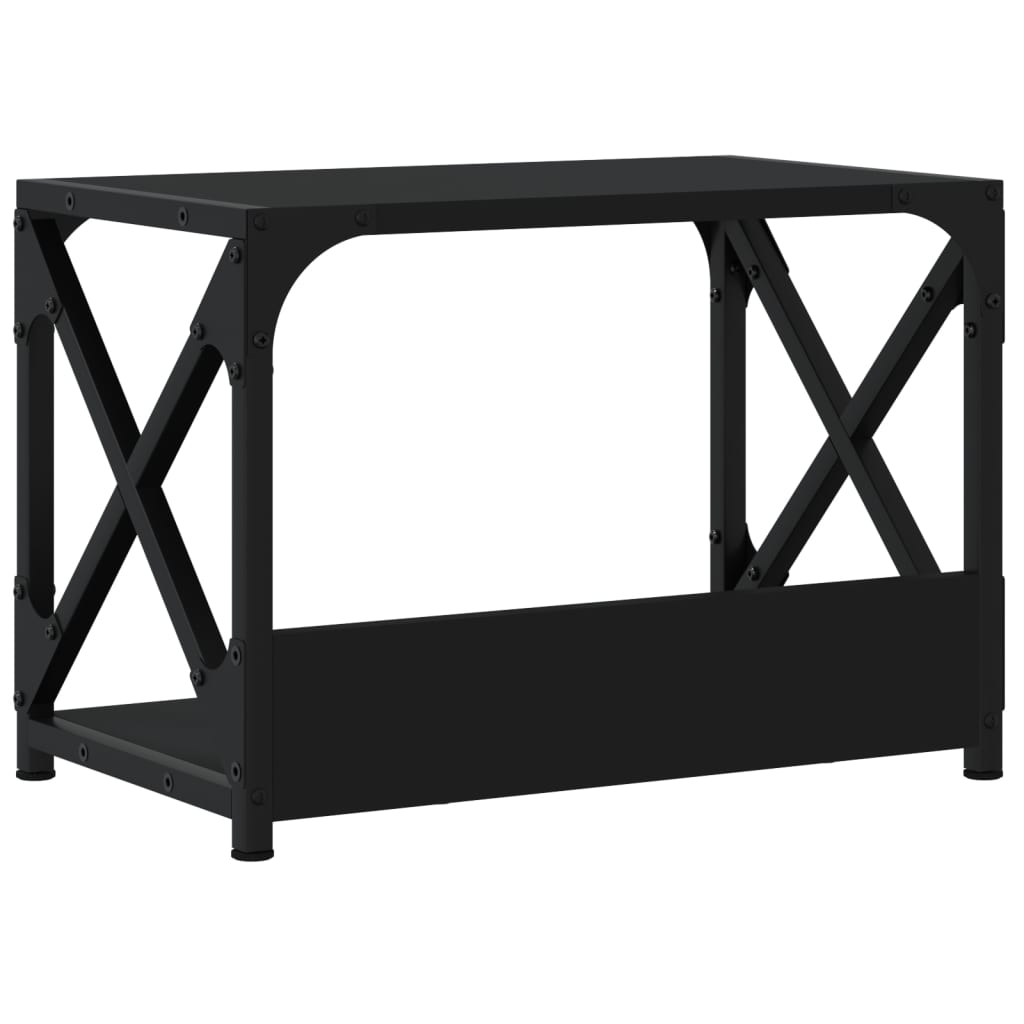 2-szintes fekete szerelt fa nyomtatóállvány 44 x 26 x 31,5 cm 2-szintes fekete szerelt fa nyomtatóállvány 44 x 26 x 31,5 cm
