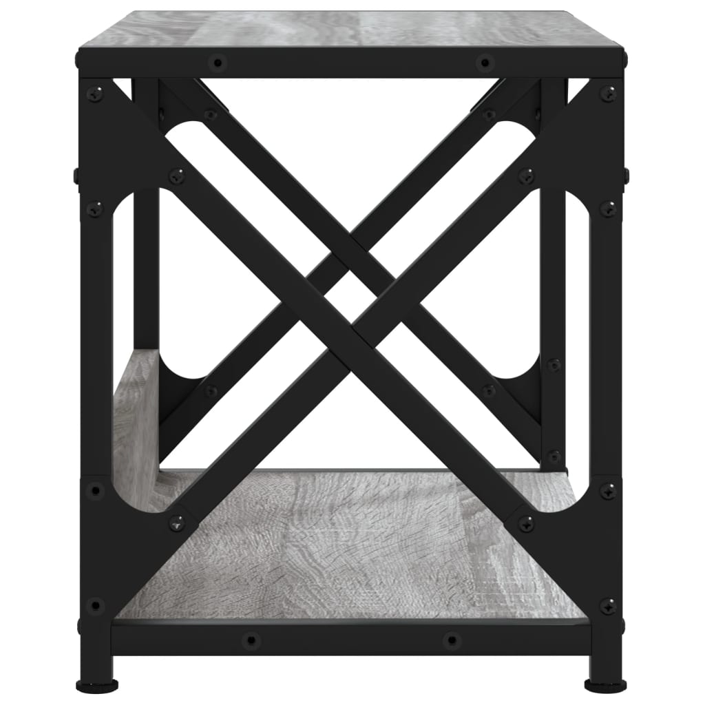 2-szintes szürke sonoma színű nyomtatóállvány 44 x 26 x 31,5 cm