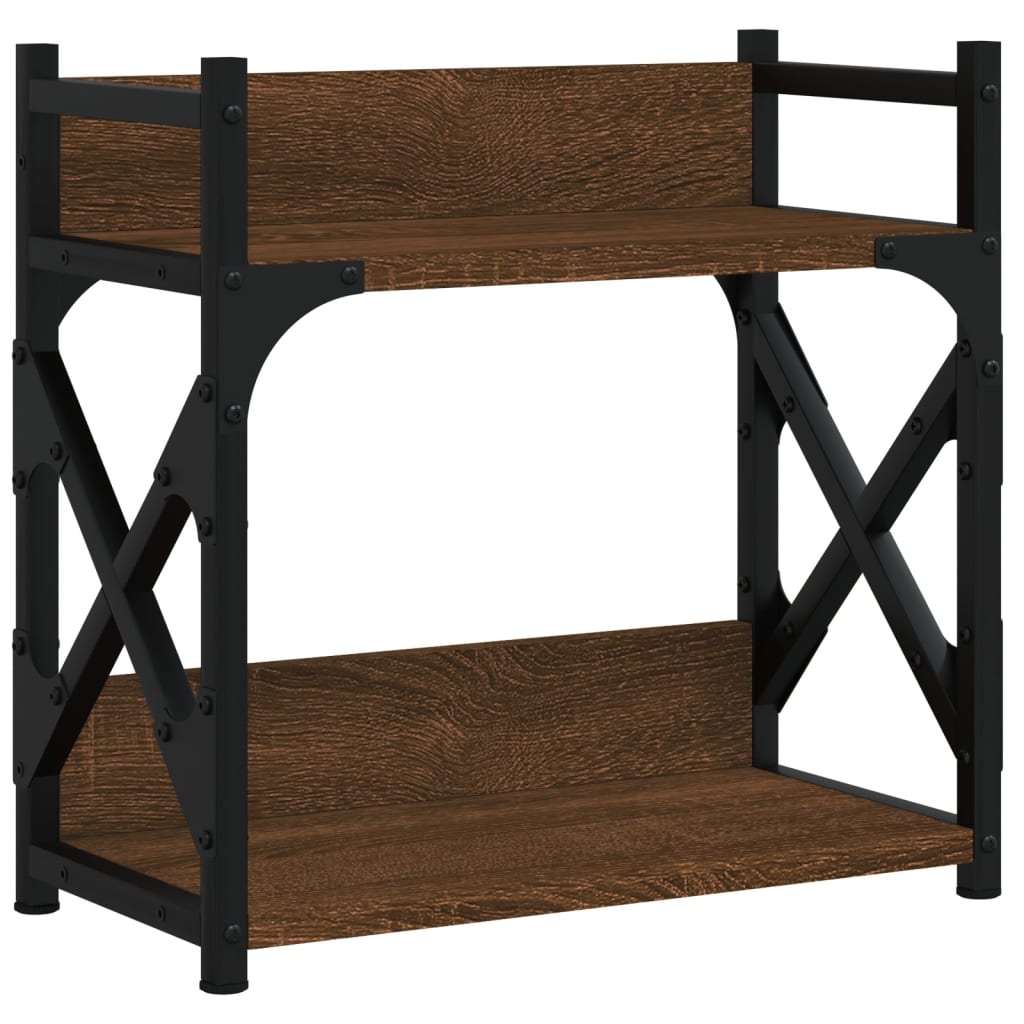 2-szintes barna tölgyszínű nyomtatóállvány 40x20x40 cm 2-szintes barna tölgyszínű nyomtatóállvány 40x20x40 cm