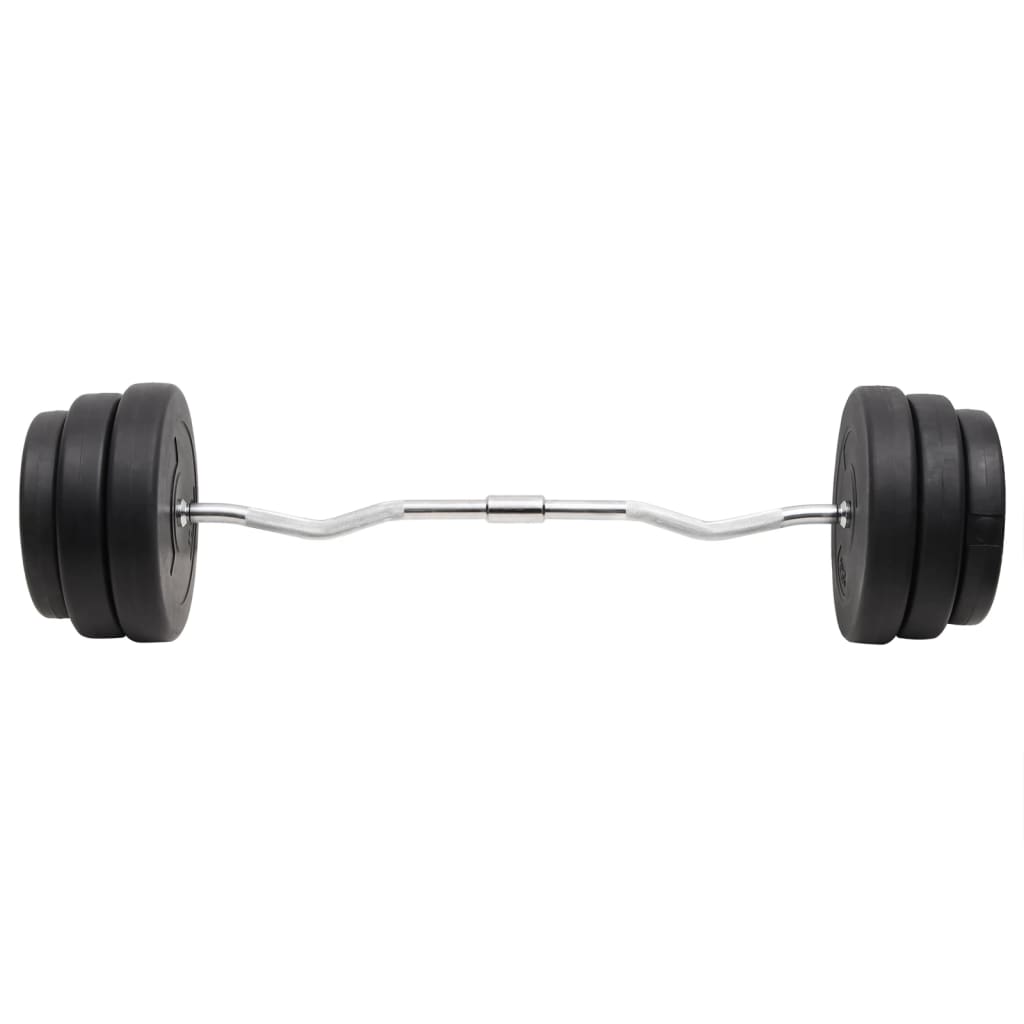 Hajlított súlyzórúd súlytárcsákkal 90 kg Hajlított súlyzórúd súlytárcsákkal 90 kg