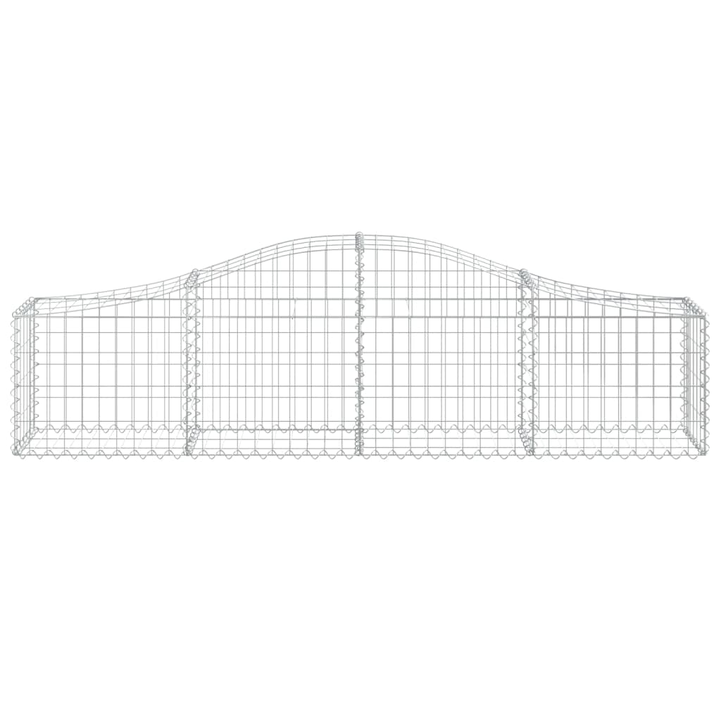 2 db íves horganyzott vas gabion kosár 200x30x40/60 cm