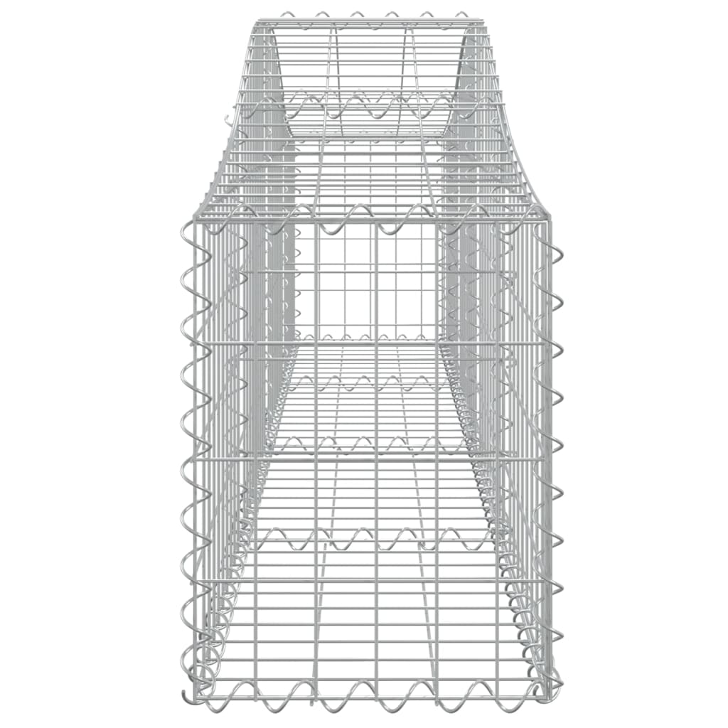 2 db íves horganyzott vas gabion kosár 200x30x40/60 cm
