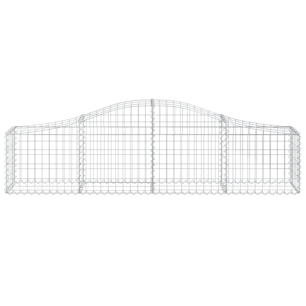 3 db íves horganyzott vas gabion kosár 200x30x40/60 cm