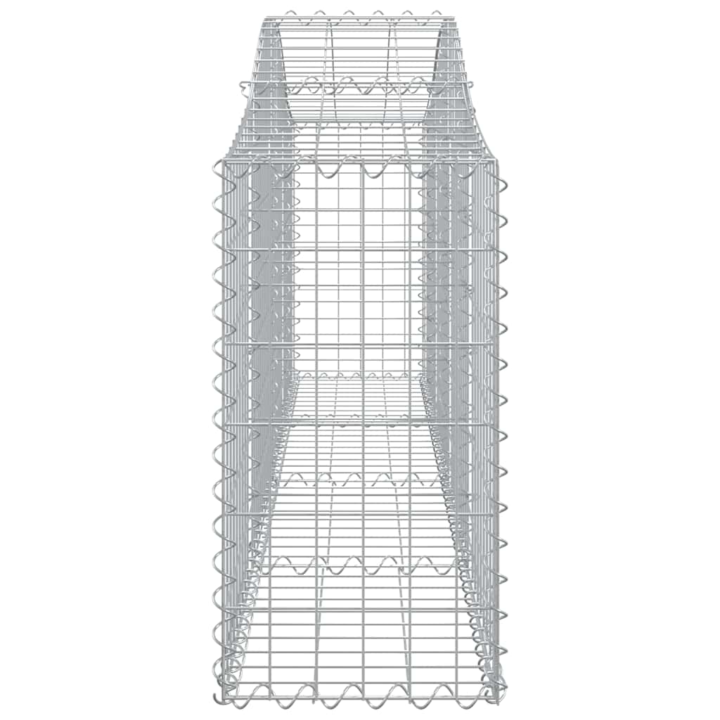 2 db íves horganyzott vas gabion kosár 200x30x60/80 cm