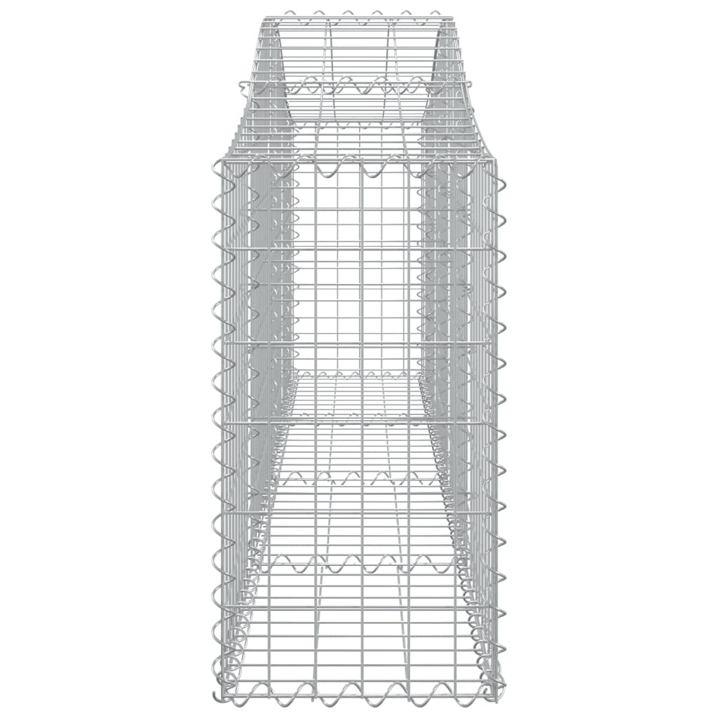 4 db íves horganyzott vas gabion kosár 200x30x60/80 cm