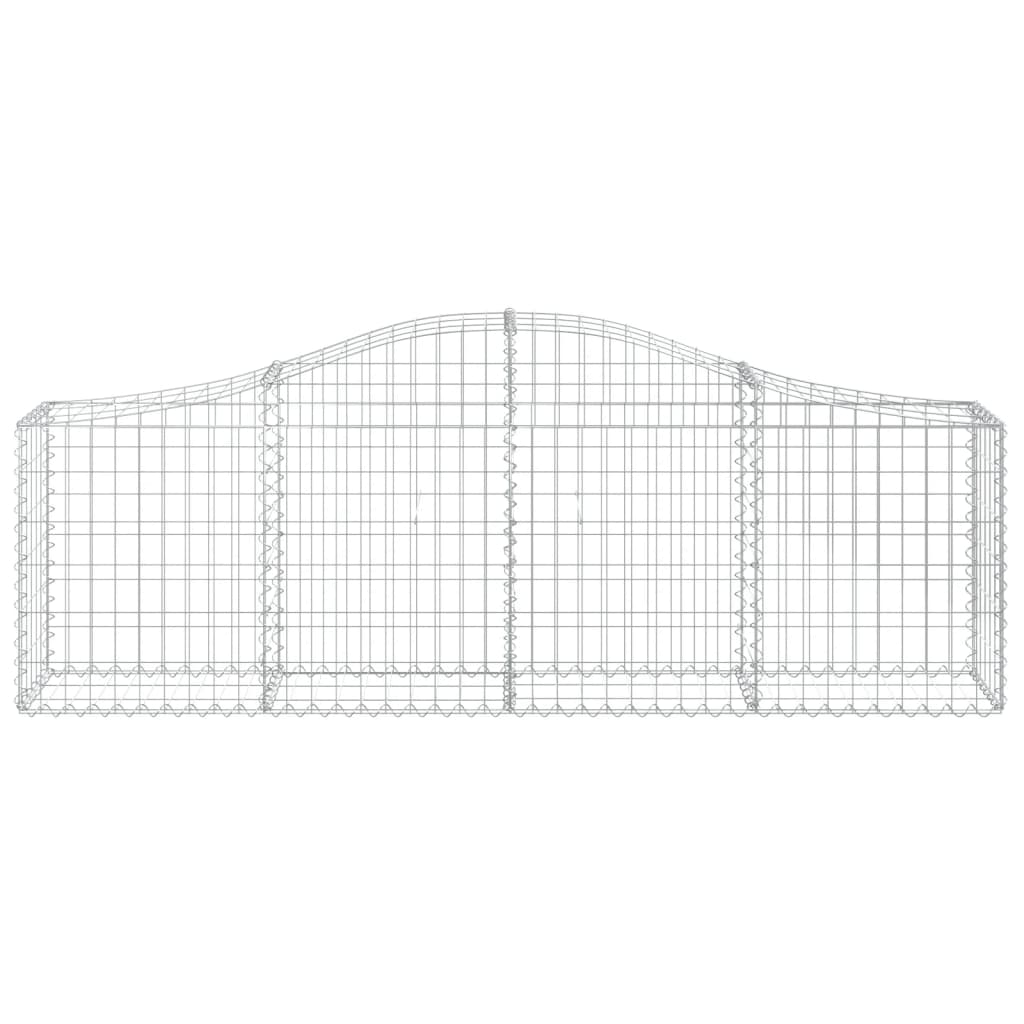 11 db íves horganyzott vas gabion kosár 200x30x60/80 cm