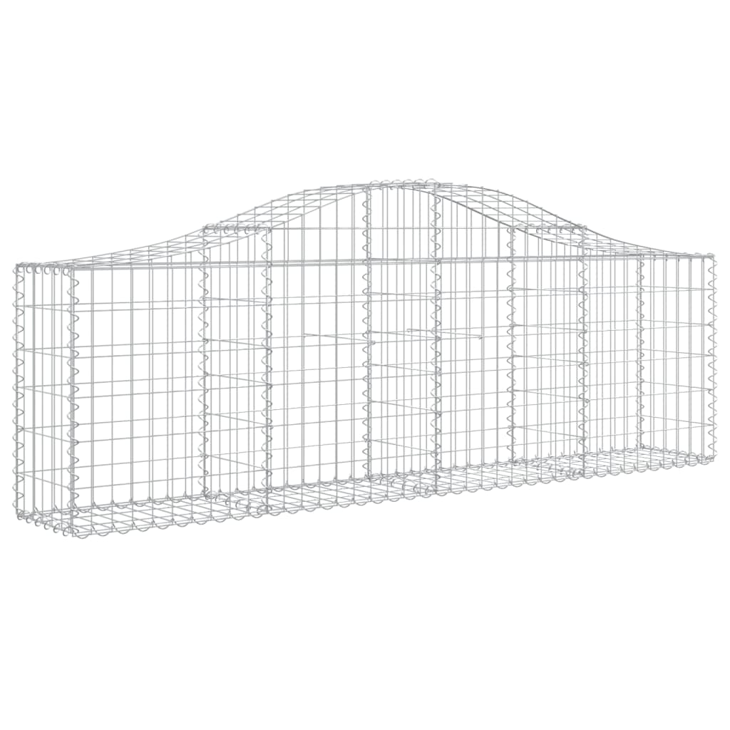 13 db íves horganyzott vas gabion kosár 200x30x60/80 cm