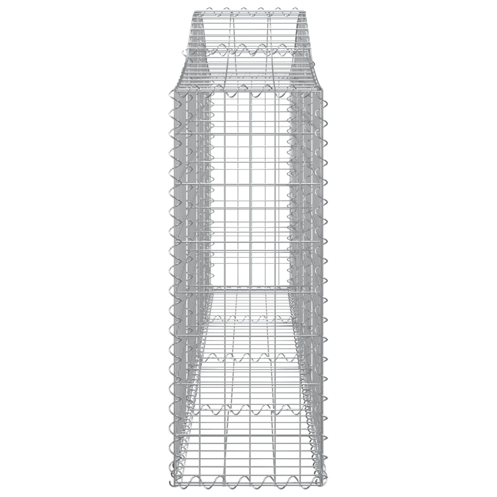 4 db íves horganyzott vas gabion kosár 200x30x80/100 cm