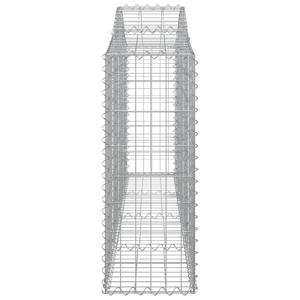 15 db íves horganyzott vas gabion kosár 200x30x80/100 cm