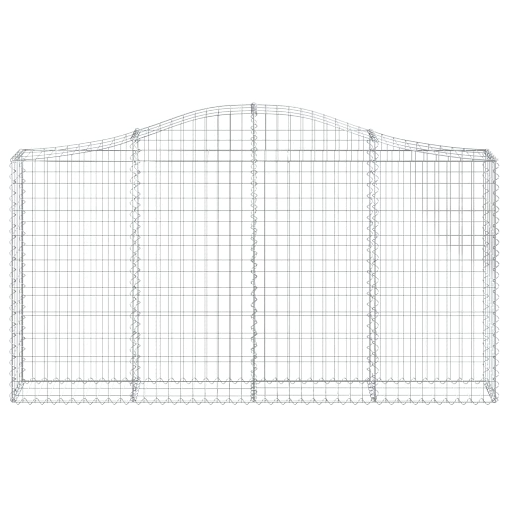 3 db íves horganyzott vas gabion kosár 200x30x100/120 cm