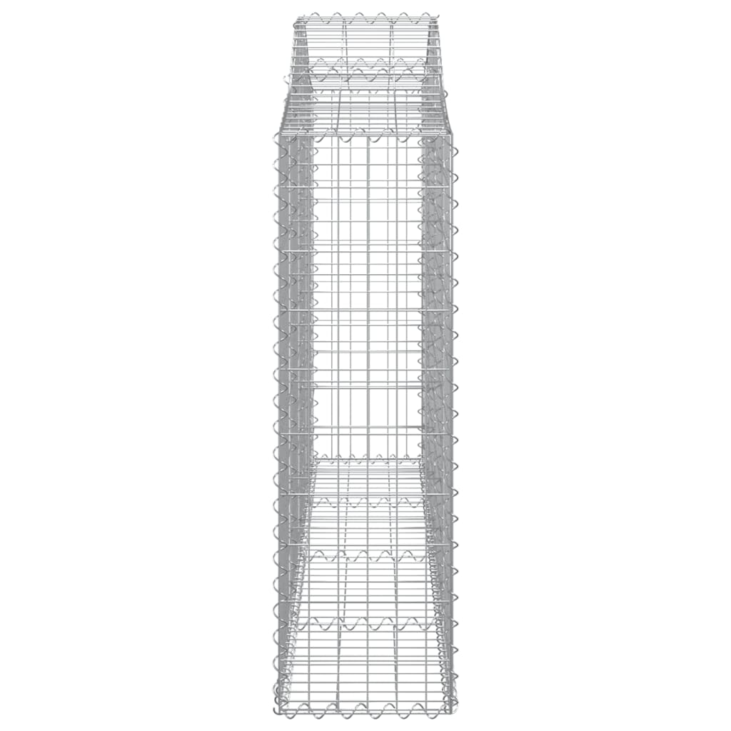 4 db íves horganyzott vas gabion kosár 200x30x100/120 cm