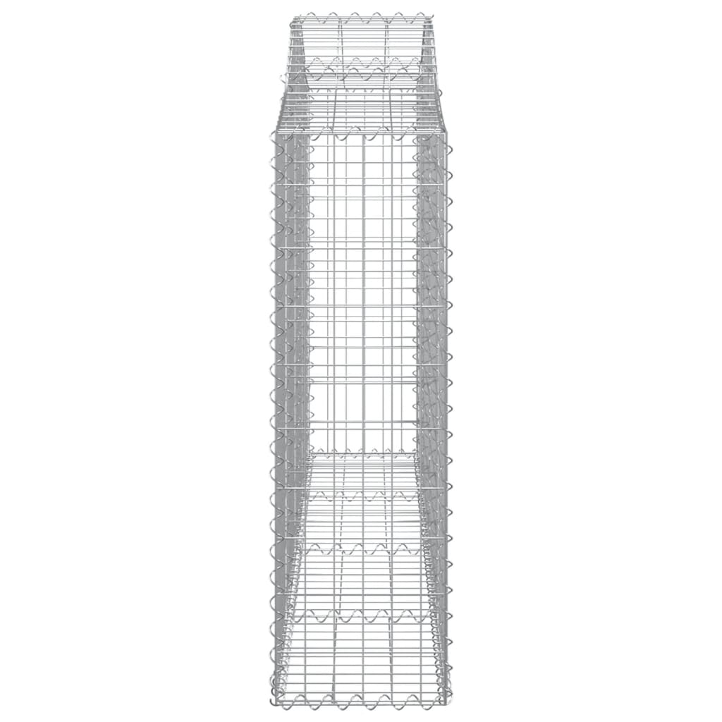 8 db íves horganyzott vas gabion kosár 200x30x100/120 cm