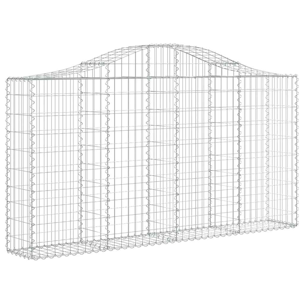 18 db íves horganyzott vas gabion kosár 200x30x100/120 cm