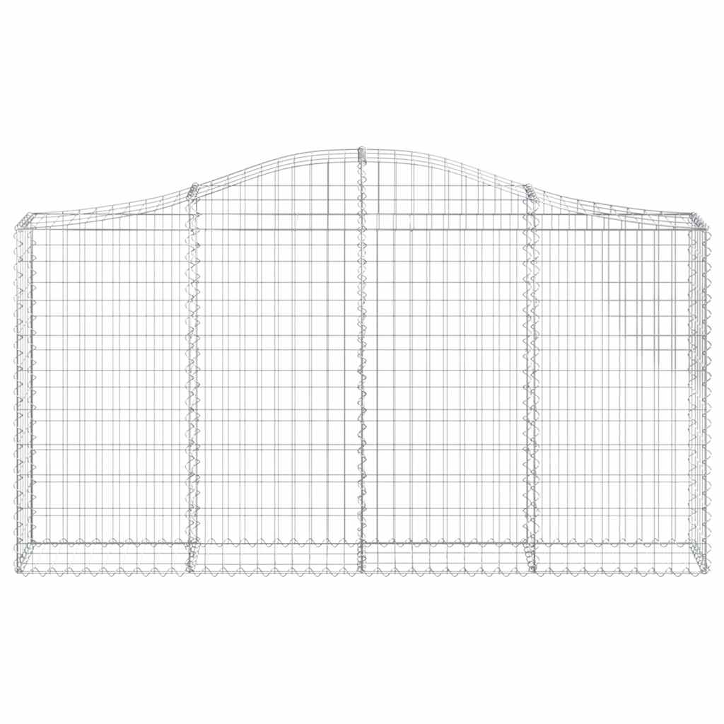 18 db íves horganyzott vas gabion kosár 200x30x100/120 cm
