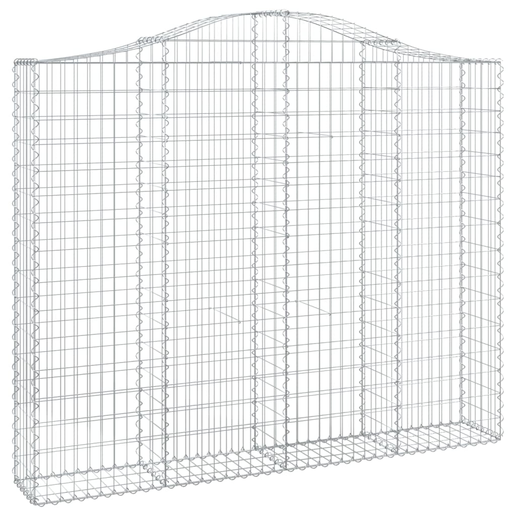 2 db íves horganyzott vas gabion kosár 200x30x160/180 cm