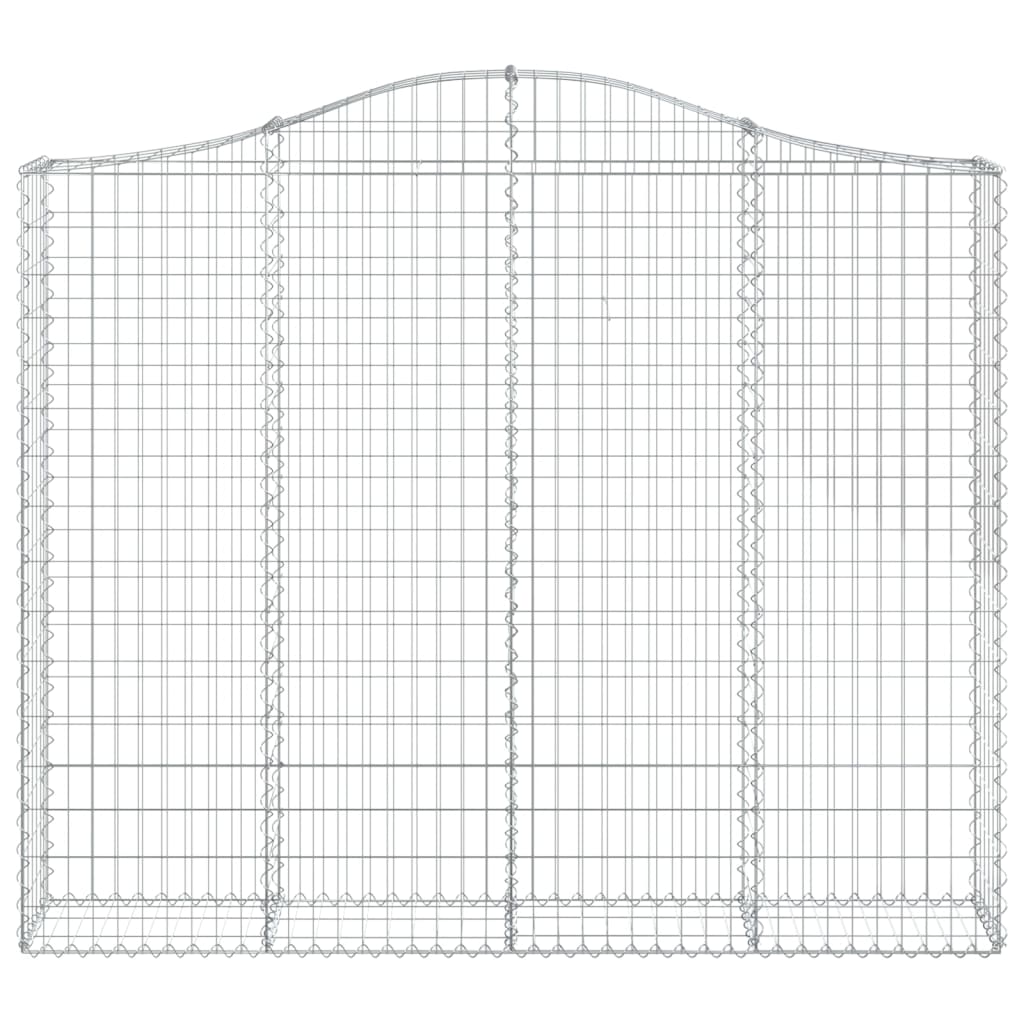 2 db íves horganyzott vas gabion kosár 200x30x160/180 cm