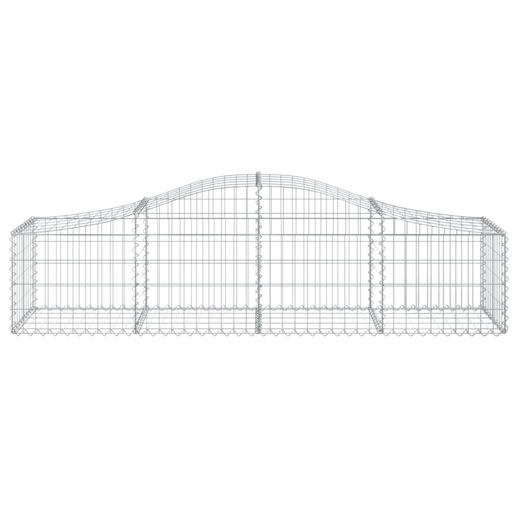 3 db íves horganyzott vas gabion kosár 200x50x40/60 cm