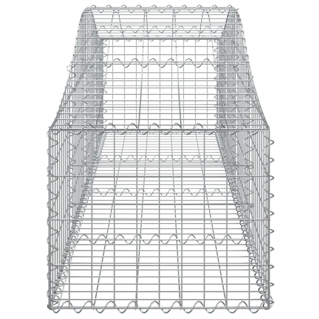 3 db íves horganyzott vas gabion kosár 200x50x40/60 cm