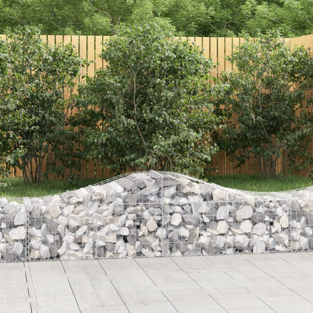 10 db íves horganyzott vas gabion kosár 200x50x40/60 cm 10 db íves horganyzott vas gabion kosár 200x50x40/60 cm