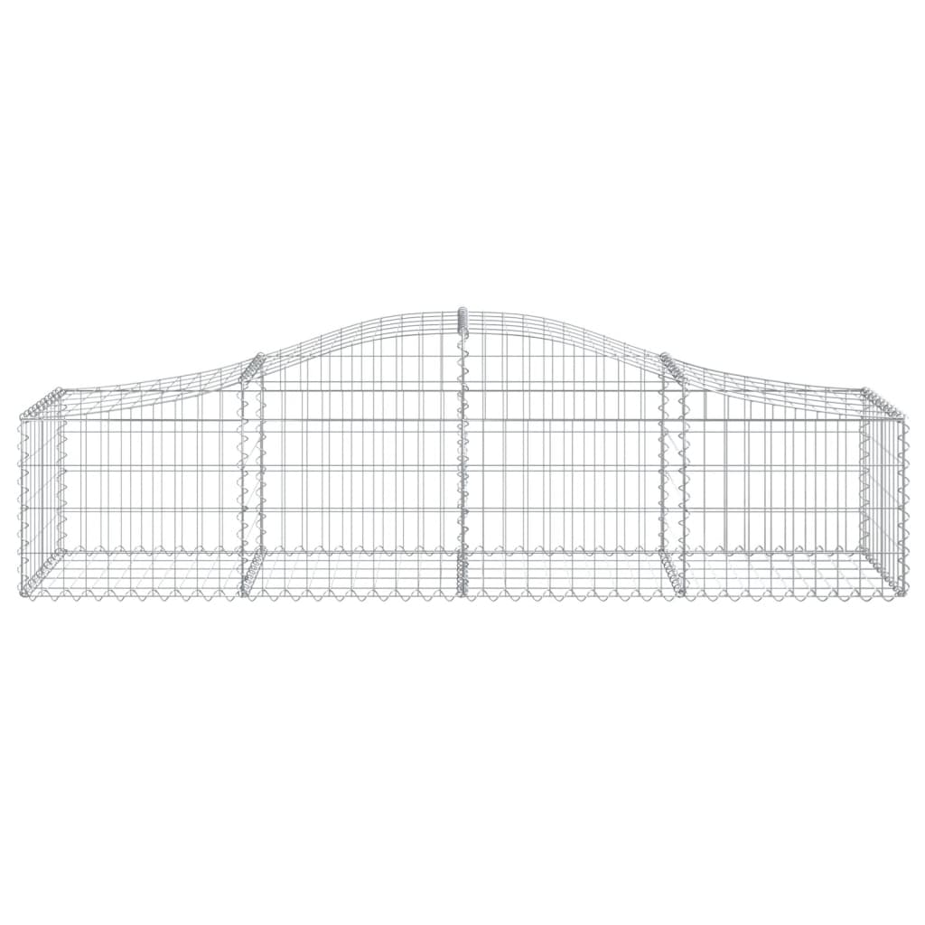 18 db íves horganyzott vas gabion kosár 200x50x40/60 cm