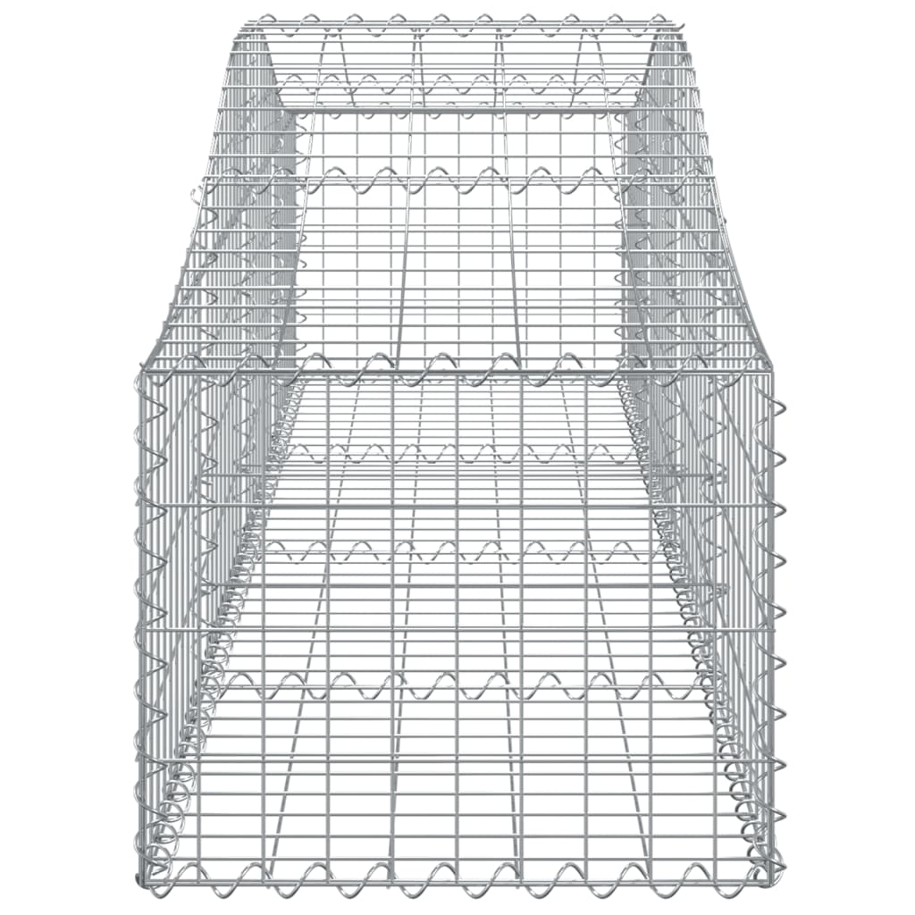18 db íves horganyzott vas gabion kosár 200x50x40/60 cm