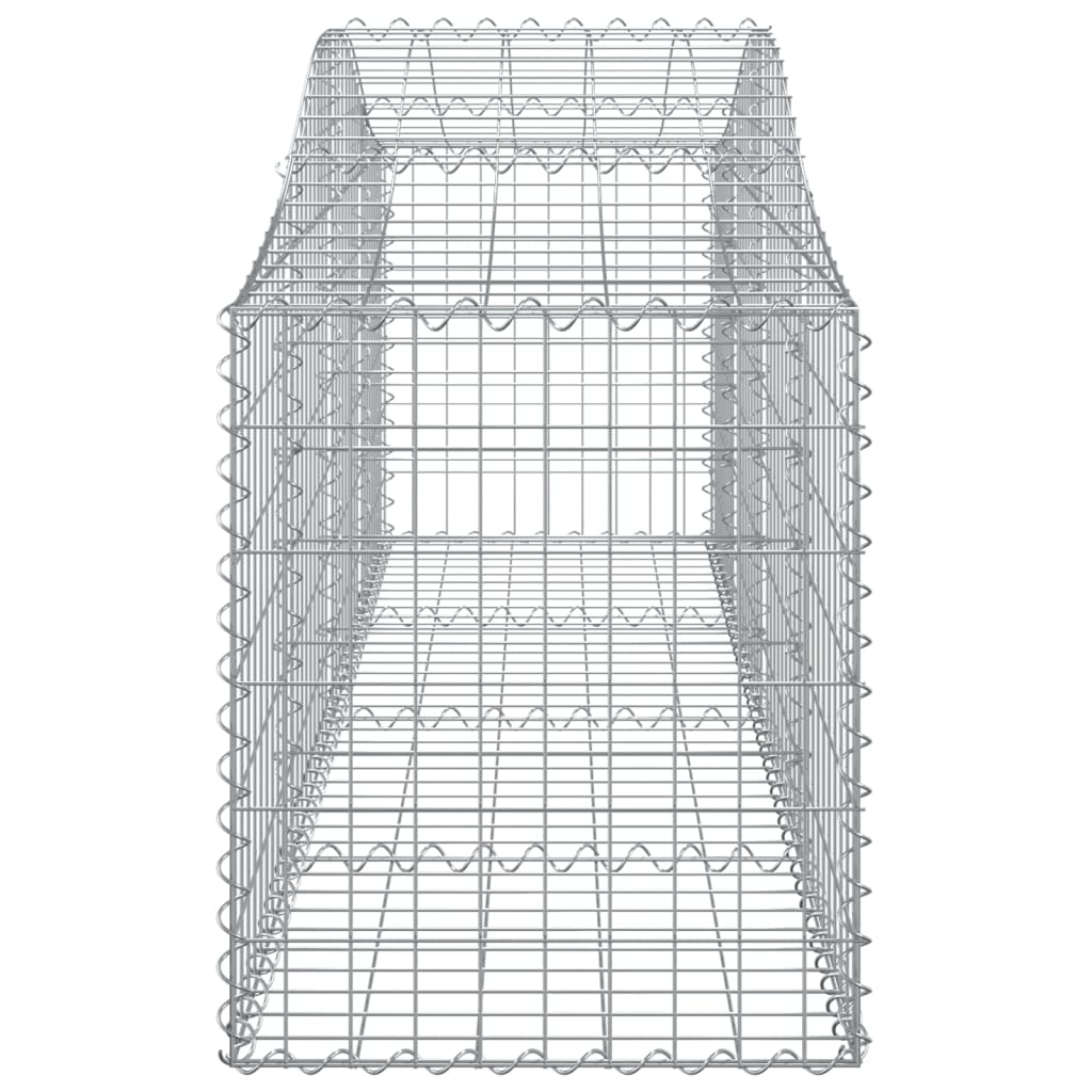 3 db íves horganyzott vas gabion kosár 200x50x60/80 cm