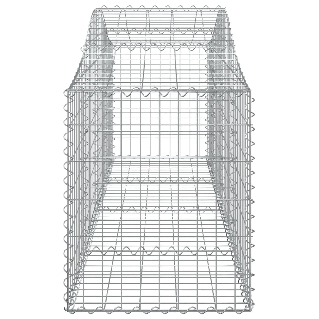 12 db íves horganyzott vas gabion kosár 200x50x60/80 cm