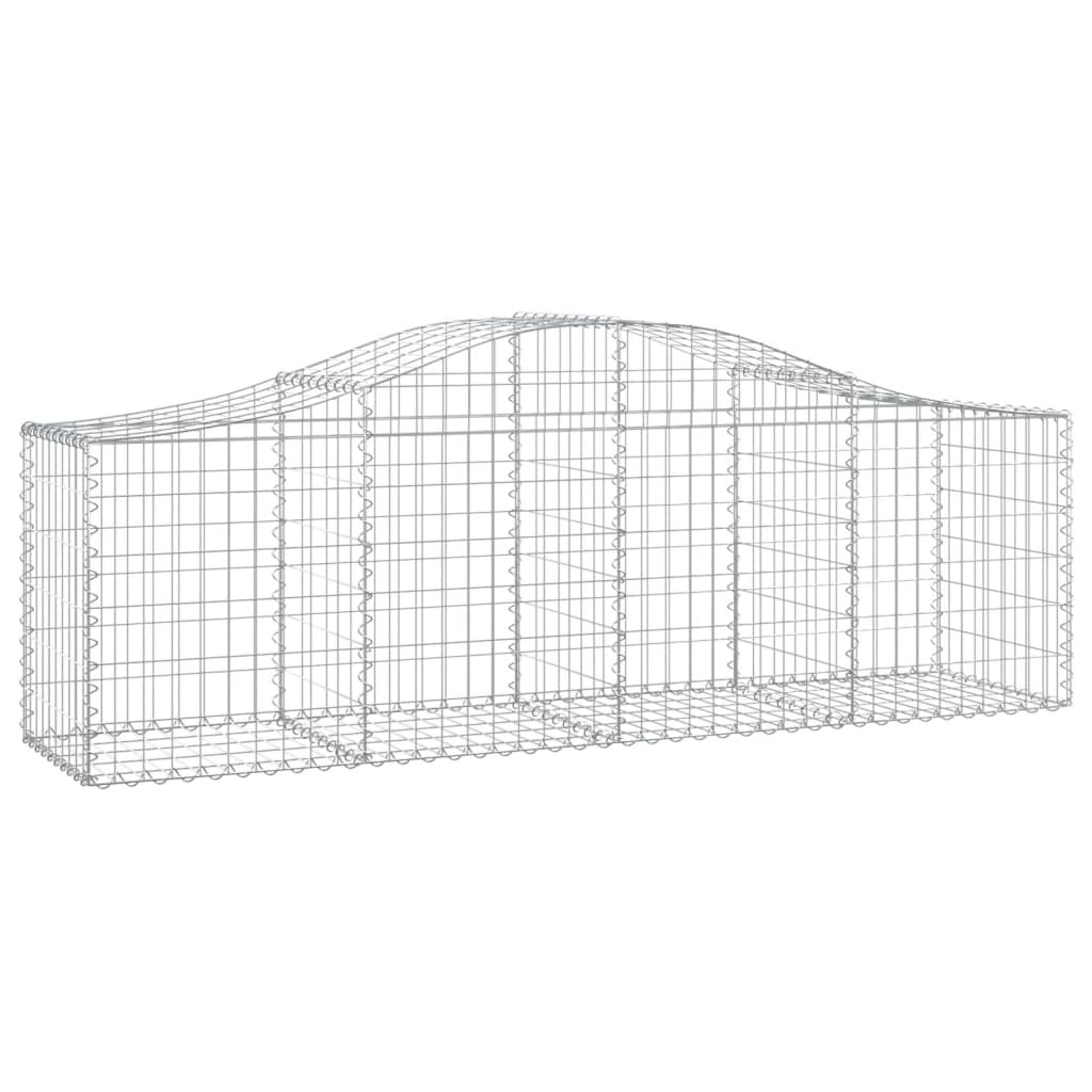 13 db íves horganyzott vas gabion kosár 200x50x60/80 cm