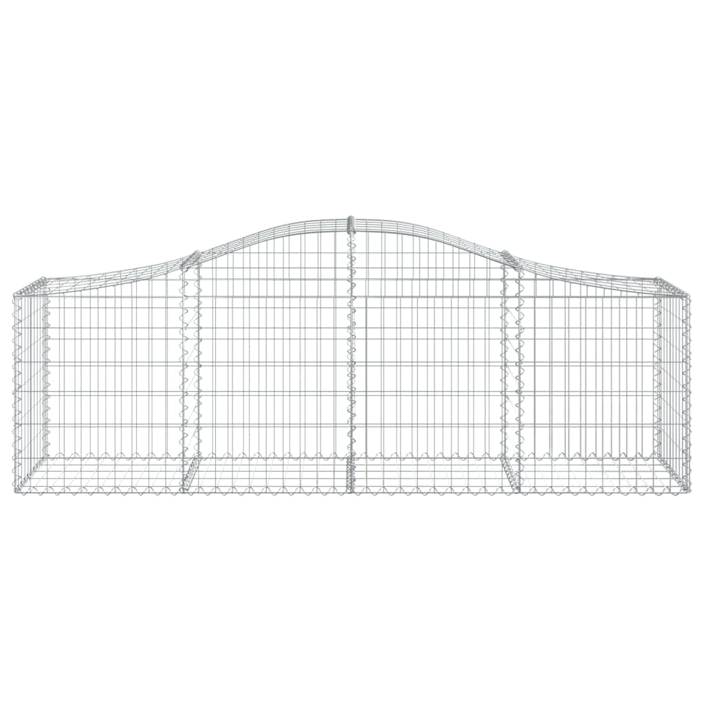14 db íves horganyzott vas gabion kosár 200x50x60/80 cm
