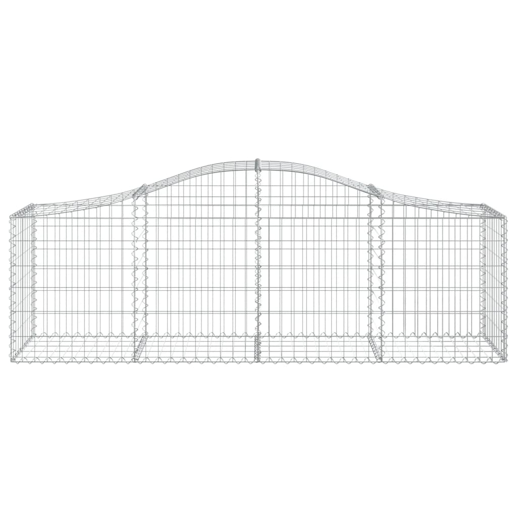 20 db íves horganyzott vas gabion kosár 200x50x60/80 cm