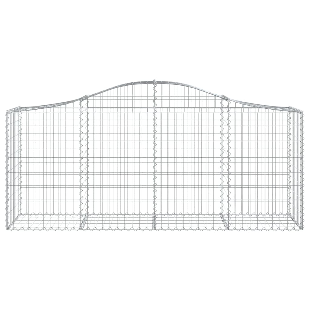 20 db íves horganyzott vas gabion kosár 200x50x80/100 cm