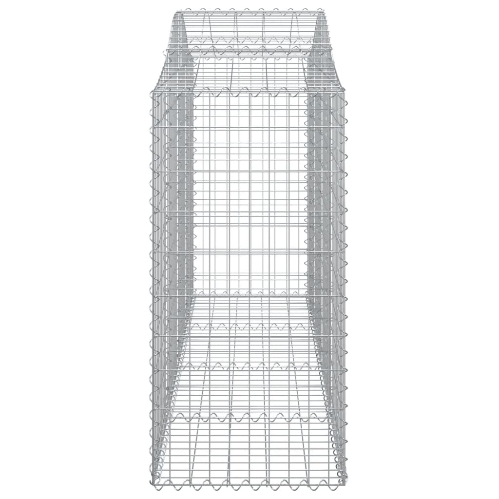 2 db íves horganyzott vas gabion kosár 200 x 50 x 100/120 cm