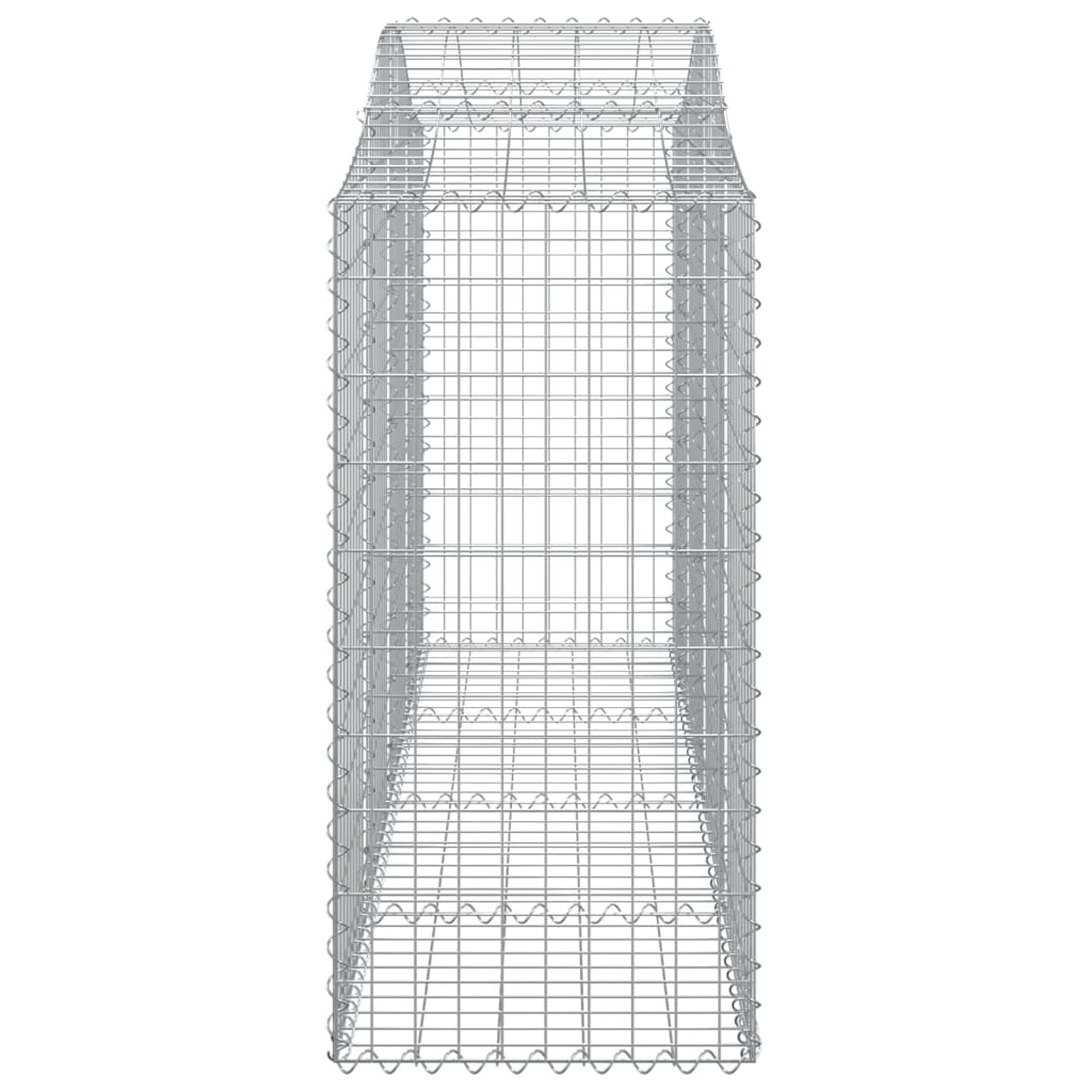 4 db íves horganyzott vas gabion kosár 200 x 50 x 100/120 cm